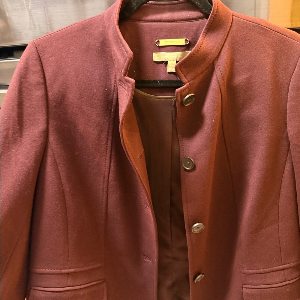 Talbots Deep Red Jacket - Picture 4 of 7